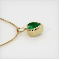 1.58 Ct. Emerald  Pendant - 18K Yellow Gold