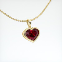 1.65 Ct. Ruby Pendant, 18K Yellow Gold 2