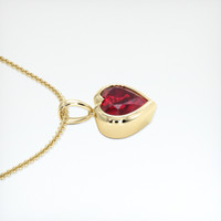 1.65 Ct. Ruby Pendant, 18K Yellow Gold 3