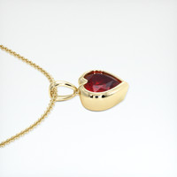 1.28 Ct. Ruby Pendant, 18K Yellow Gold 3