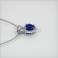4.02 Ct. Sapphire Pendant, 14K White Gold 3