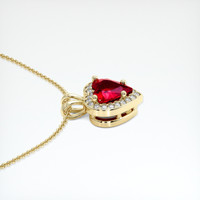 1.08 Ct. Ruby Pendant, 14K Yellow Gold 3