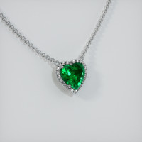 1.80 Ct. Emerald  Necklace - Platinum 950