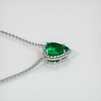 1.80 Ct. Emerald Necklace, Platinum 950 3