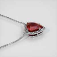 8.01 Ct. Ruby Necklace, Platinum 950 3