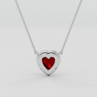 1.52 Ct. Ruby Necklace, Platinum 950 4