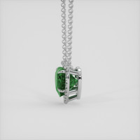 3.50 Ct. Green Sapphire Necklace, Platinum 950 3