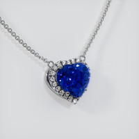 4.02 Ct. Sapphire Necklace, 14K White Gold 2