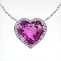 56.41 Ct. Gemstone Necklace, 18K White Gold 1