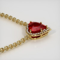 8.01 Ct. Ruby Necklace, 14K Yellow Gold 3