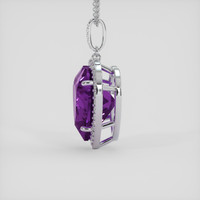 25.79 Ct. Purple Amethyst Pendant, 14K White Gold 3