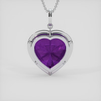 25.79 Ct. Purple Amethyst Pendant, 14K White Gold 4
