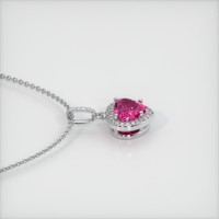 2.03 Ct. Sapphire Pendant, 14K White Gold 3