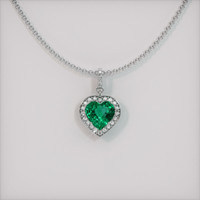 Emerald Pendant 2.11 Ct., 18K White Gold Preview