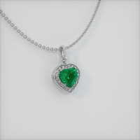 Emerald Pendant 2.11 Ct., 18K White Gold Preview