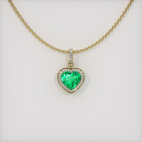 Emerald Pendant 3.67 Ct., 18K Yellow Gold Preview
