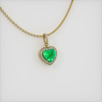 Emerald Pendant 3.67 Ct., 18K Yellow Gold Preview