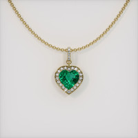 Emerald Pendant 2.11 Ct. 18K Yellow Gold Preview