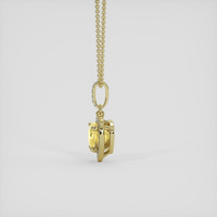 1.51 Ct. Yellow Sapphire Pendant, 18K Yellow Gold 3