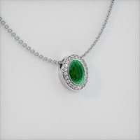 1.62 Ct. Emerald Pendant, Platinum 950 2