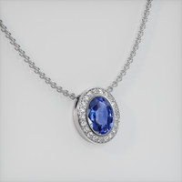 2.06 Ct. Gemstone Pendant, Platinum 950 2