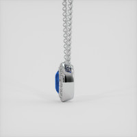1.62 Ct. Blue Sapphire Pendant, Platinum 950 3