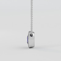 2.41 Ct. Purple Sapphire Pendant, Silver 3