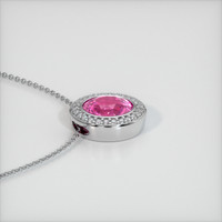 2.21 Ct. Sapphire Pendant, 14K White Gold 3