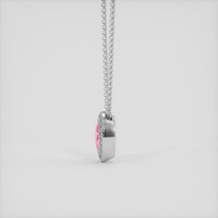 2.02 Ct. Padparadscha Sapphire Pendant, 14K White Gold 3
