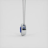 1.21 Ct. Blue Sapphire Pendant, 14K White Gold 3