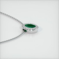 Emerald Pendant 1.00 Ct. 18K White Gold Preview