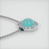 2.73 Ct. Gemstone Pendant, 18K White Gold 3