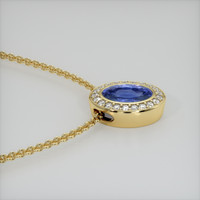 2.06 Ct. Gemstone Pendant, 14K Yellow Gold 3