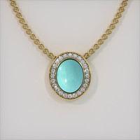 2.73 Ct. Gemstone Pendant, 14K Yellow Gold 1