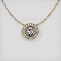 0.53 Ct. Sapphire Pendant, 14K Yellow Gold 1