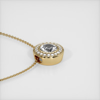 0.53 Ct. Sapphire Pendant, 14K Yellow Gold 3