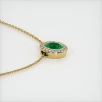 1.62 Ct. Emerald Pendant, 18K Yellow Gold 3