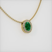 Emerald Pendant 1.00 Ct., 18K Yellow Gold Preview