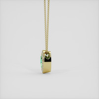 4.62 Ct. Emerald Pendant, 18K Yellow Gold 3