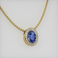 2.06 Ct. Gemstone Pendant, 18K Yellow Gold 2