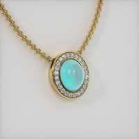 2.73 Ct. Gemstone Pendant, 18K Yellow Gold 2