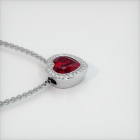 1.65 Ct. Ruby Pendant, Platinum 950 3