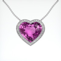 56.41 Ct. Gemstone Pendant, 18K White Gold 1