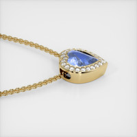 2.73 Ct. Sapphire Pendant, 14K Yellow Gold 3