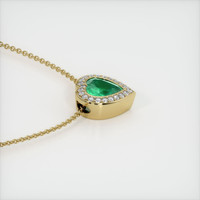 1.98 Ct. Emerald Pendant, 18K Yellow Gold 3