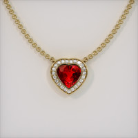 Ruby Pendant 0.80 Ct., 18K Yellow Gold Preview