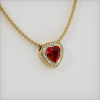 Ruby Pendant 0.80 Ct., 18K Yellow Gold Preview