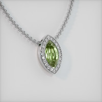 2.31 Ct. Gemstone Pendant, 14K White Gold 2