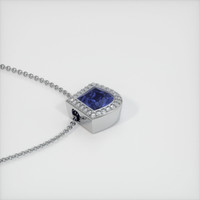 1.70 Ct. Sapphire Pendant, 14K White Gold 3