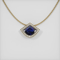 1.70 Ct. Sapphire Pendant, 14K Yellow Gold 1